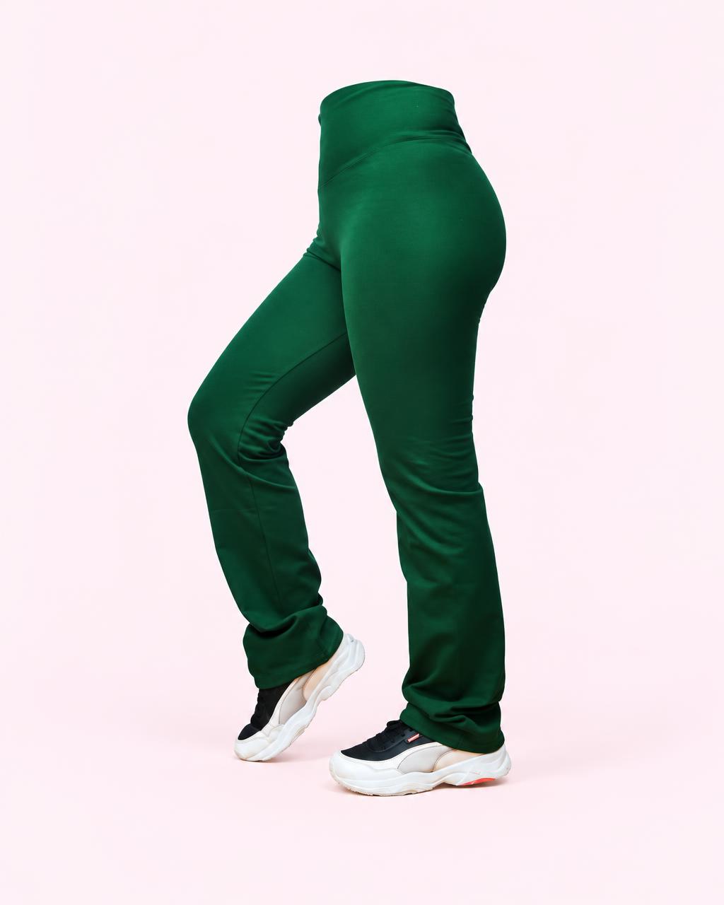 Calza recta verde
